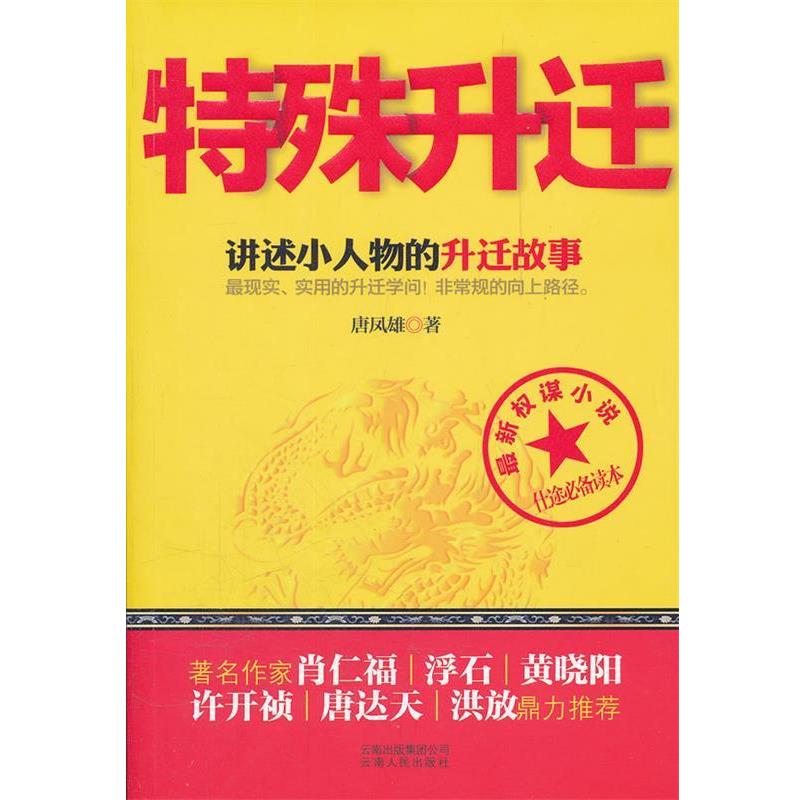 【正版书】 特殊升迁 唐凤雄著 云南人民出版社