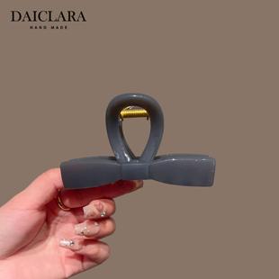 温柔高级感多发量大号蝴蝶结发夹女时尚百搭抓夹气质鲨鱼夹子