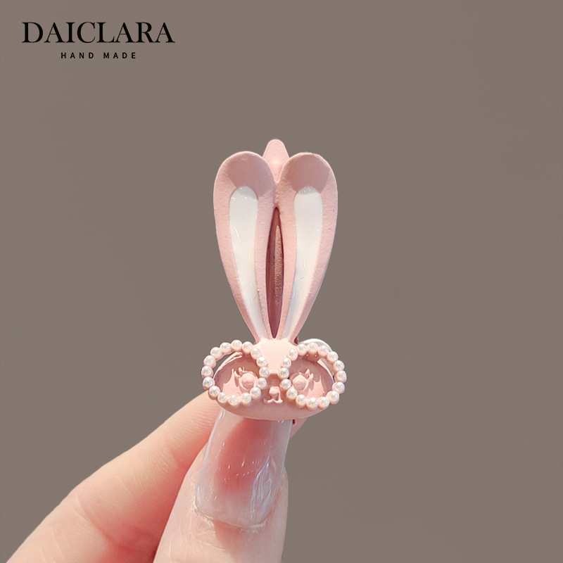 daiclara边夹合金日韩粉色发饰女