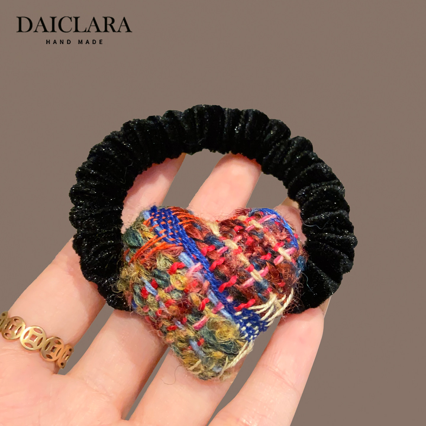 韩系新款彩色毛线编织爱心发圈女时尚气质高弹力发绳扎马尾皮筋,饰品/流行首饰/时尚饰品新,发饰,淘宝优惠券,粉丝福利购,淘宝优惠卷