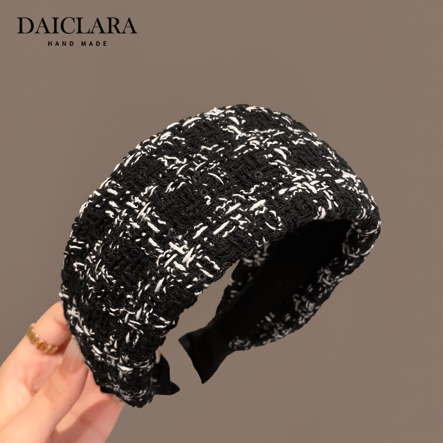 新款复古格子毛线针织发箍高颅顶宽边头箍发卡女高级感简约发饰,饰品/流行首饰/时尚饰品新,发饰,淘宝优惠券,粉丝福利购,淘宝优惠卷