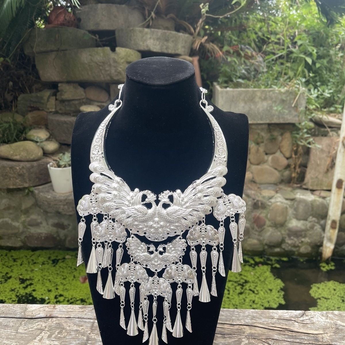 少数民族苗侗族头饰帽子项圈手工银饰头饰演出配饰银饰项链女,饰品/流行首饰/时尚饰品新,项链,淘宝优惠券,粉丝福利购,淘宝优惠卷