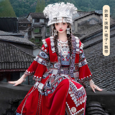 新款旅拍民族服装女苗族服饰