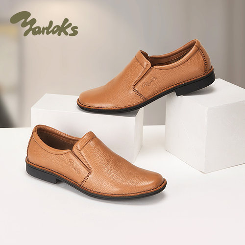 Yarloks/雅乐士男士套脚休闲皮鞋