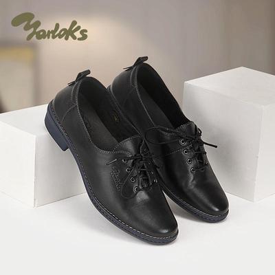 雅乐士时尚休闲系带牛津女鞋