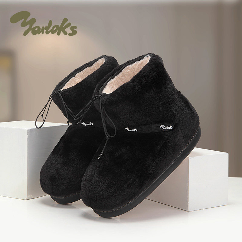 Yarloks/雅乐士加绒加厚雪地靴女冬季保暖短靴厚底棉鞋 252182A