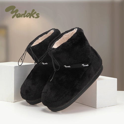 Yarloks/雅乐士加绒加厚雪地靴女冬季保暖短靴厚底棉鞋  252182A