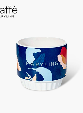 CAFFEMARYLING玛俪琳「设计师原创系列-玫瑰花语」陶瓷咖啡马克杯