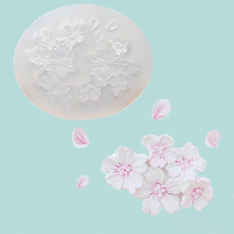 DIY模具 日系小小花 翻糖蛋糕巧克力车载香薰扩香石 硅胶模具定制