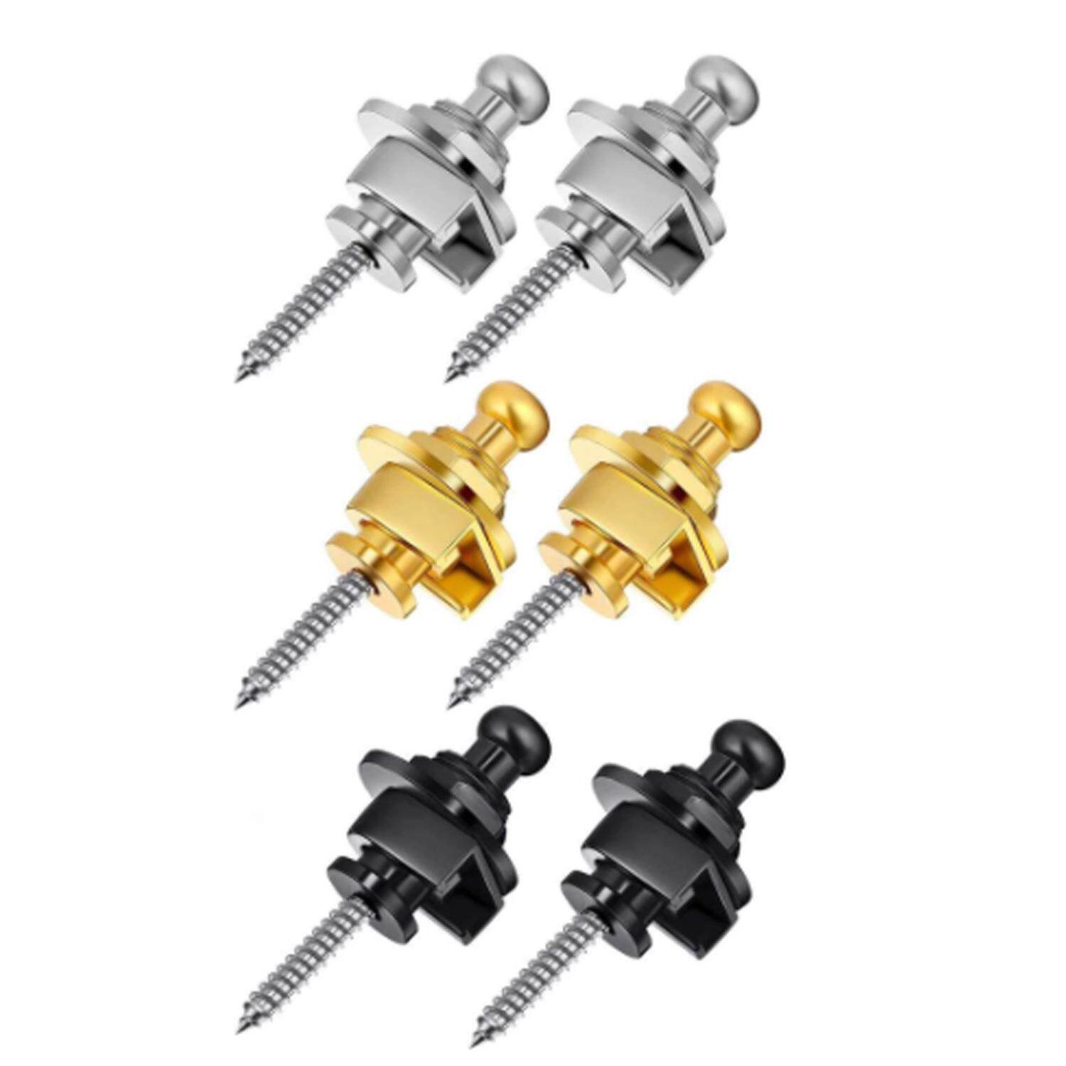 电吉他贝司防滑背带扣 金属背带尾钉 带锁背带扣 吉他背带钮