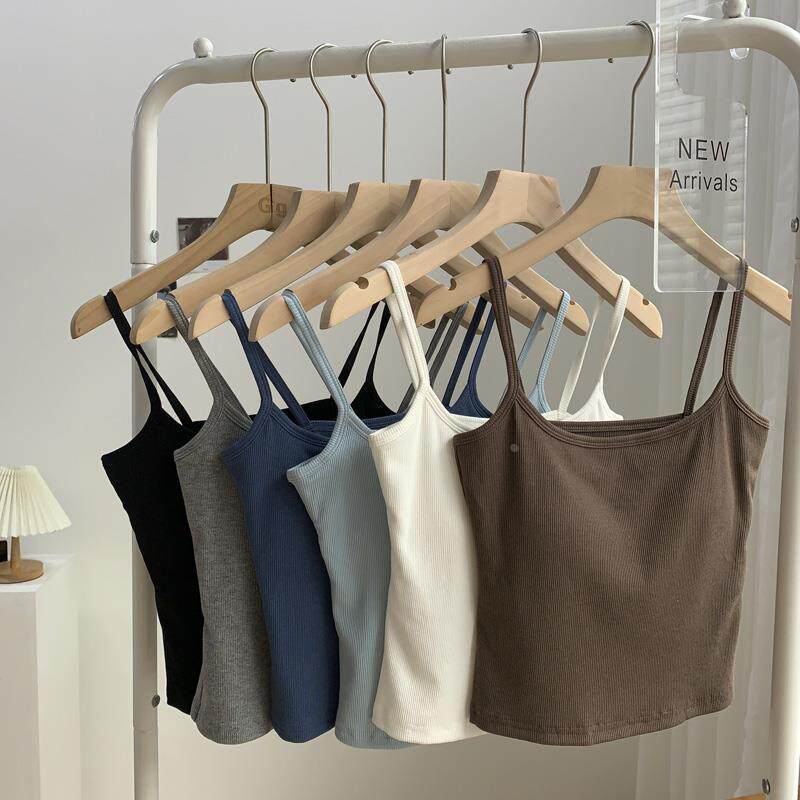 新款棉带胸垫内搭美背可外穿固定杯打底背心裹胸显打底抹胸上衣