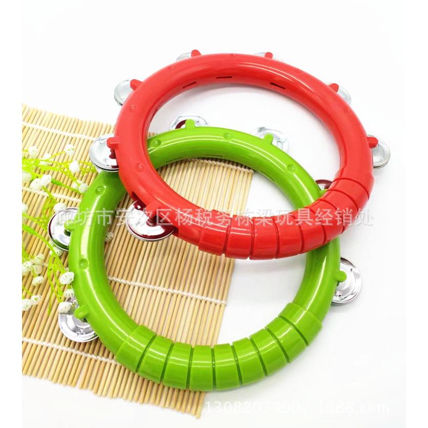 奥尔夫打击乐器 塑料铃圈 KTV手摇铃 音乐教具 舞蹈体操道具