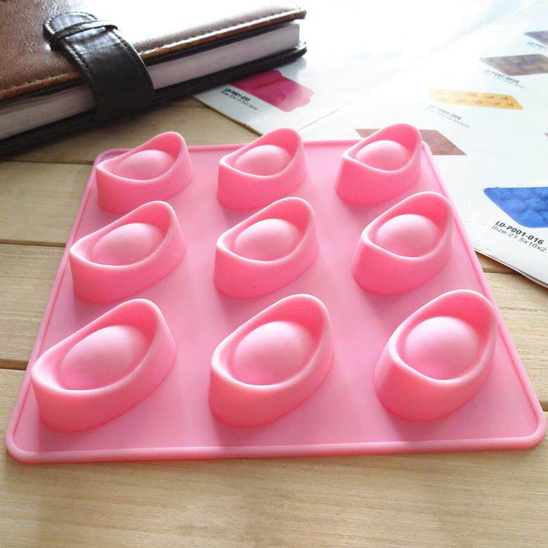 现货 9连元宝硅胶巧克力模 冰格模 DIY烘焙模冰格模具 易清洗定制