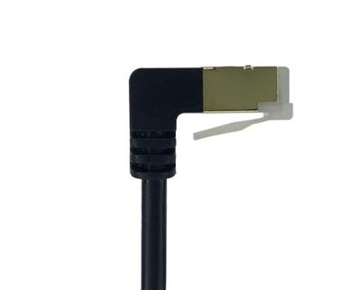 超五类屏蔽网线弯头跳度