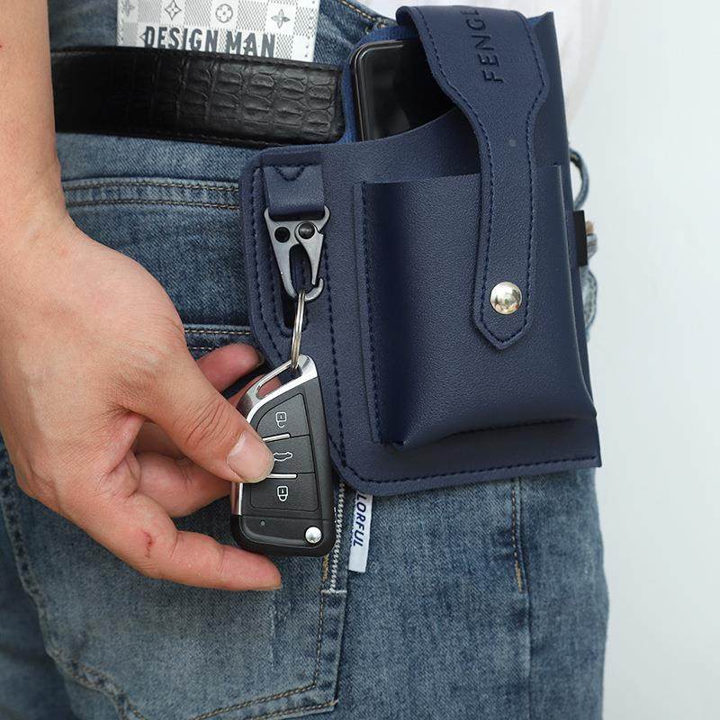 手机包男女腰包工地干活皮带放钥匙腰间小包手机袋烟盒皮套收纳包