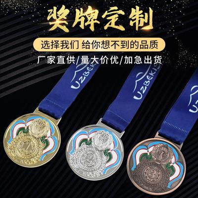 供应锌合金数字123奖牌学校冠亚季军运动会通用奖牌可印logo