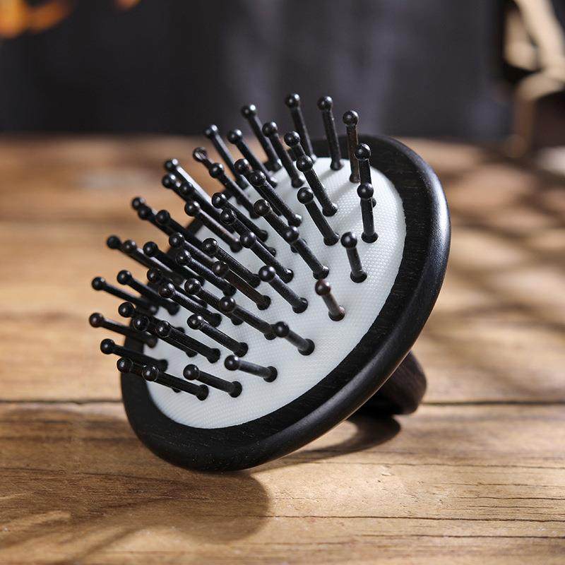 紫光檀小梳子迷你便携创意梳头部按摩气囊梳红木mini气垫梳男女家