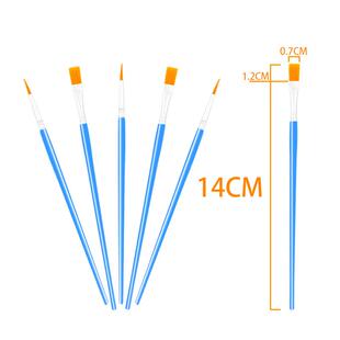 工厂直销 黄毛尖头丙烯水彩画笔刷石膏颜料绘画刷 14cm平头勾线笔