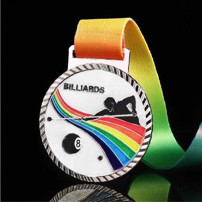 台球奖牌比赛纪念国际赛事公司活动锌合金奖牌金属奖章台球比赛