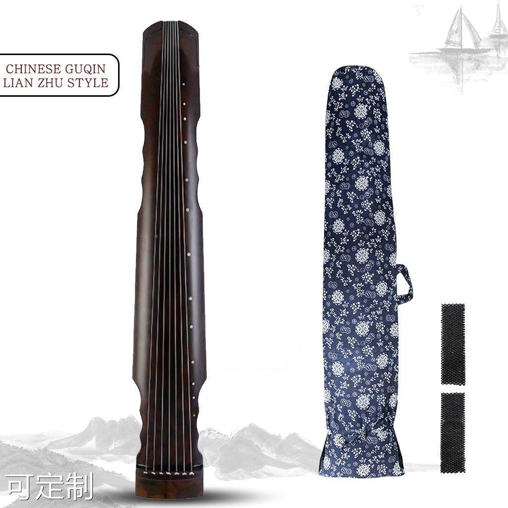 那迷古琴 初学者入门连珠式老杉木七弦演奏生漆扬州古琴
