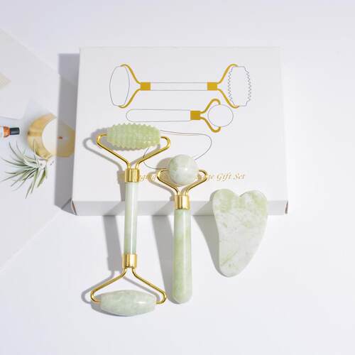 新款白花甲翠按摩玉石滚