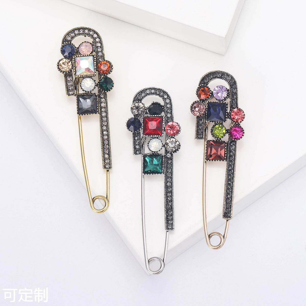 厂家直销 韩版热销时尚水钻胸针 流行女式优雅气质开衫别针 现货
