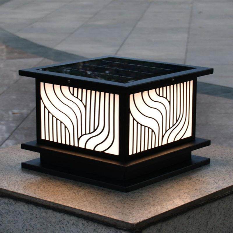 太阳能柱头灯不锈钢户外防水别墅l大门灯家用门垛灯小区led围墙灯