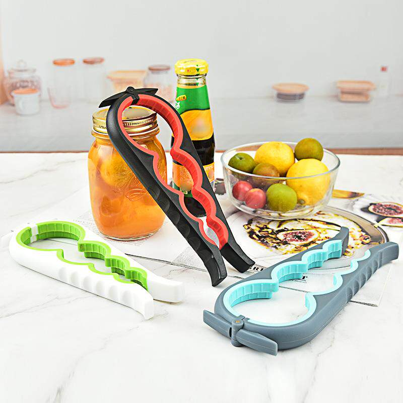 一开罐器五合一开瓶器两件套厨房多功能啤酒开瓶器开罐器套装定制