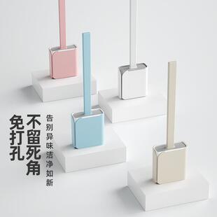 创意硅胶马桶刷家用清洁无死角厕所挂壁式夹缝刷子钢丝球卫生间定
