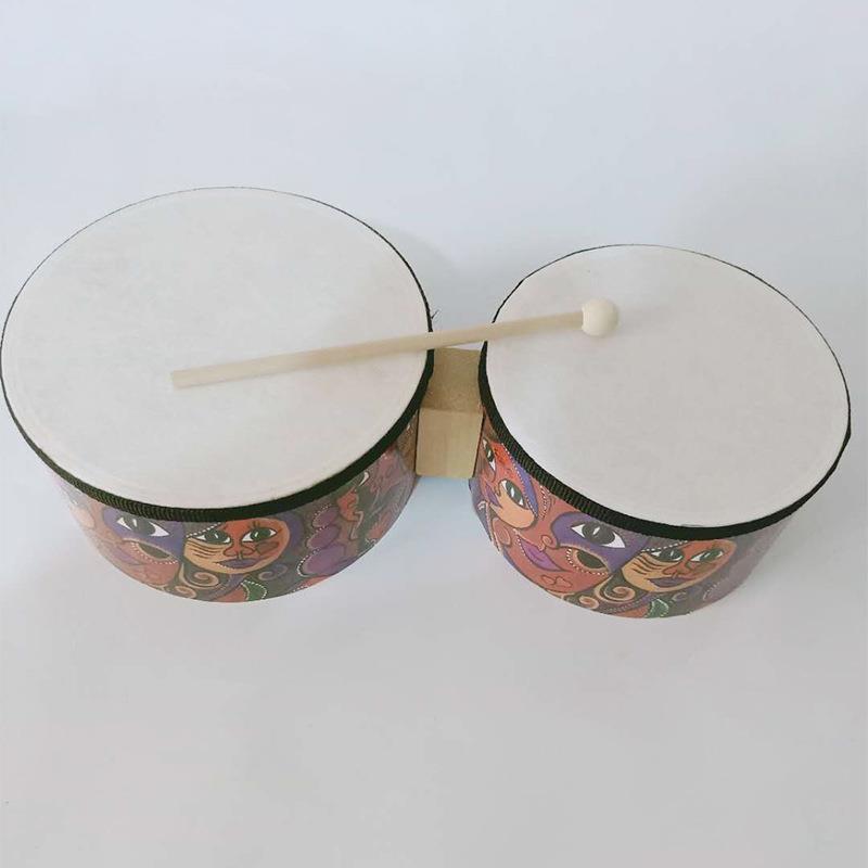 仿皮7寸8寸邦戈鼓 奥尔夫打击乐器 早教中心幼儿园舞蹈班教具