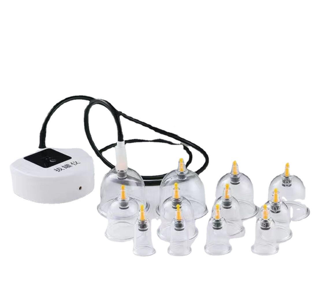 厂家直销电动真空正品家用拔火罐12个抽气拔罐器加厚拔罐器