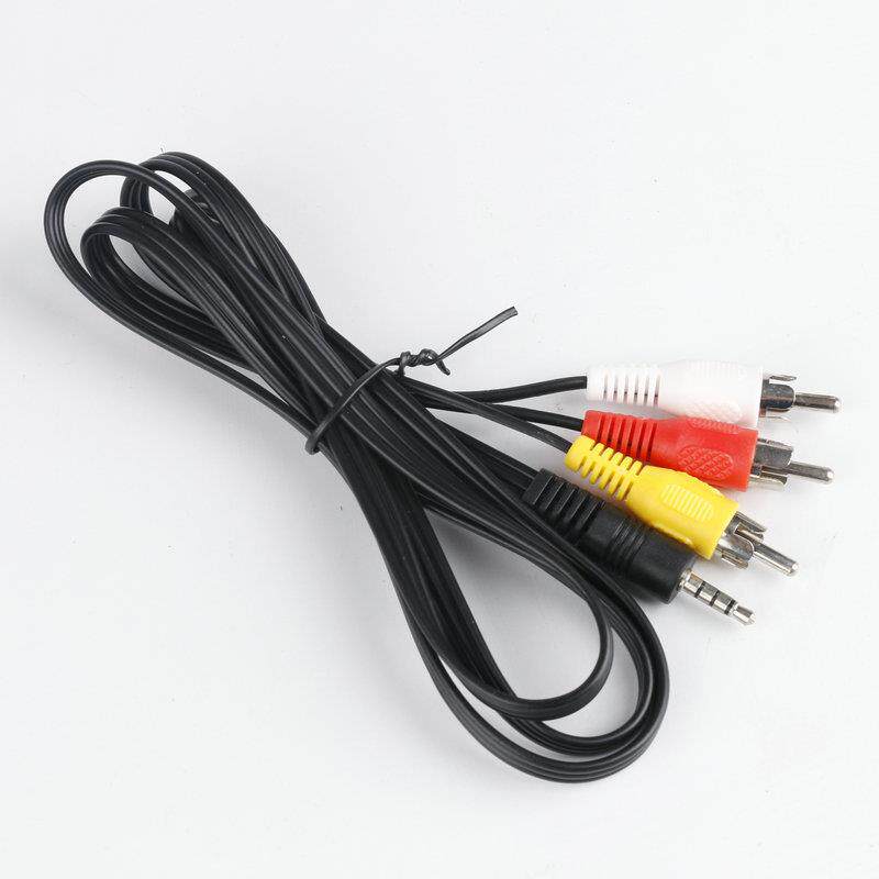 3.5转3线一对三红黄白音频线视频连接线一分三莲花头AV线1.5米