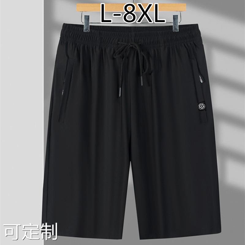 夏季休闲短裤冰丝短裤男空调裤青少年运动短裤跨境大码短裤男薄款