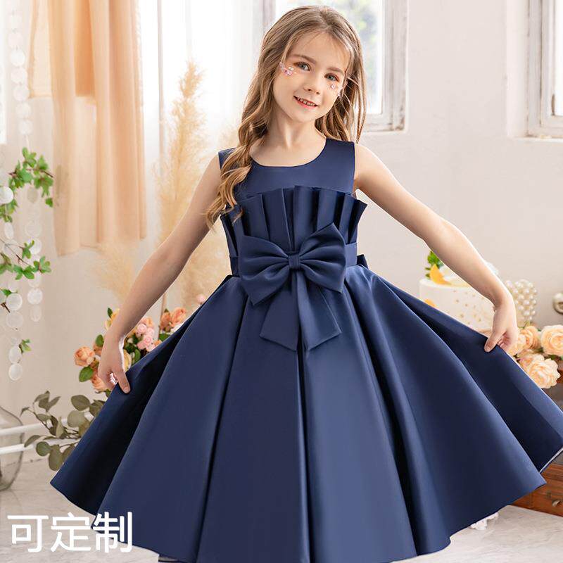 女童公主裙花童婚宴主持人礼服钢琴走秀蓬蓬纱幼儿园演出服装