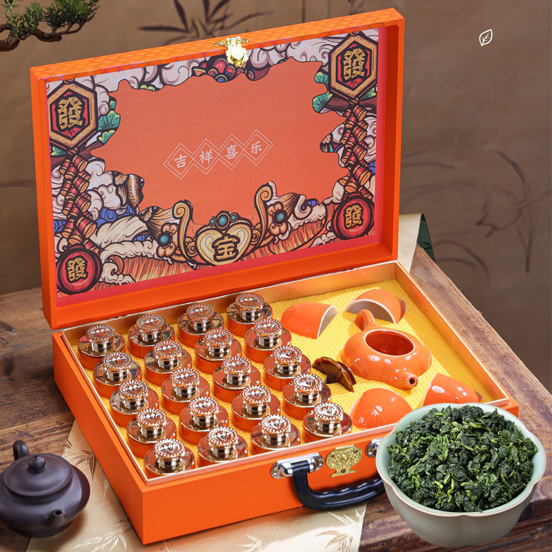 唐翼铁观音特级浓香型茶叶2026新茶安溪乌龙茶春茶茶具礼盒装350g
