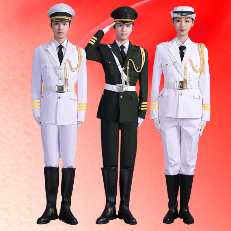 护卫队礼服班仪仗队服装高中小学生升旗手升旗仪式演出服