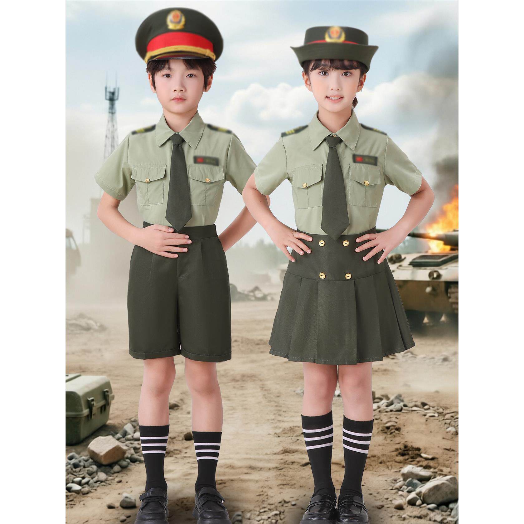 儿童运动会演出服套装男