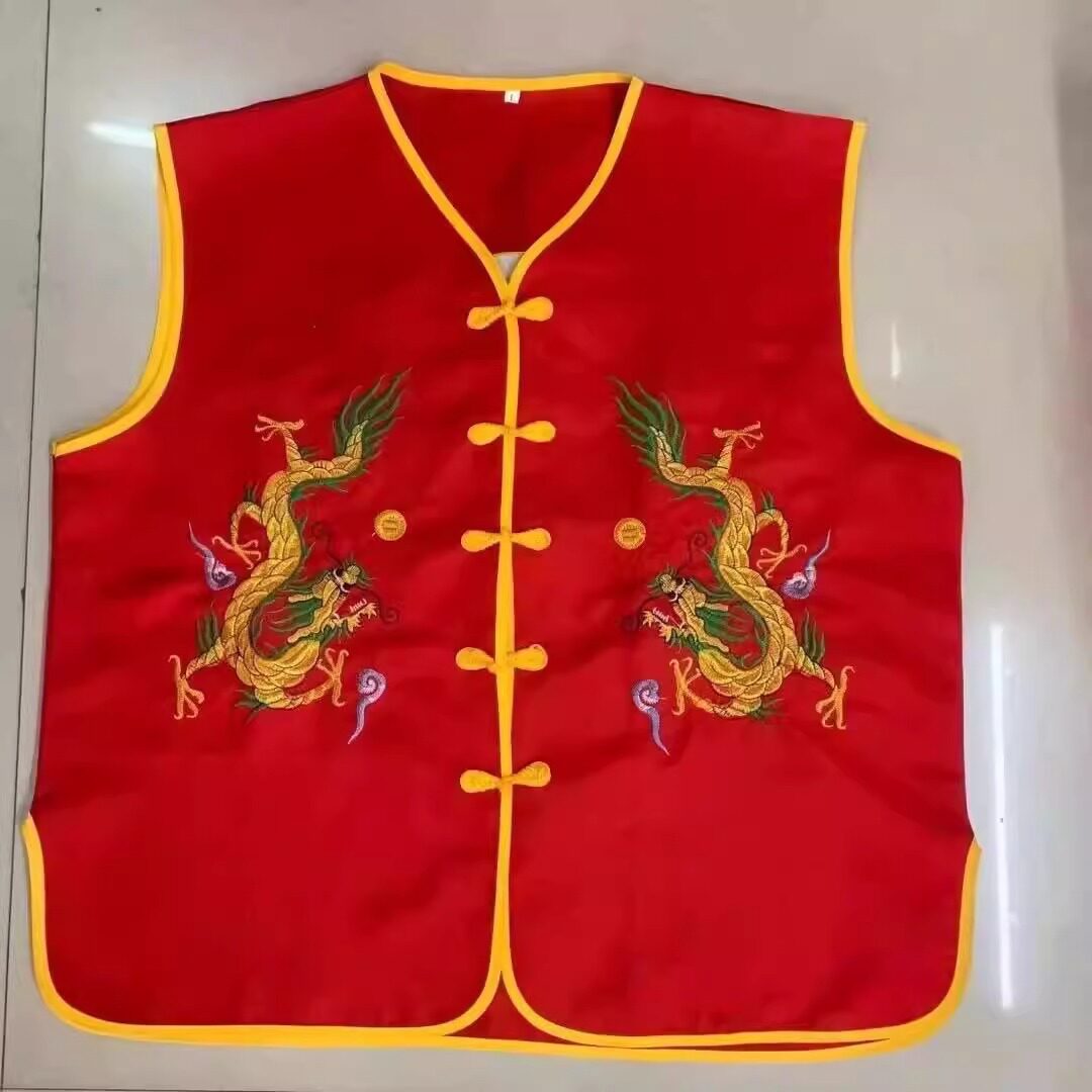 服装红色拜佛马甲寺庙道观义工服装背心庙会服游神进香服祭祖衣服图片