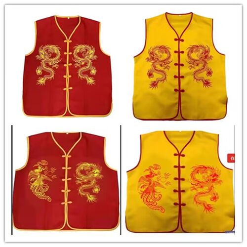 进客香客服装寺庙拜佛印龙马甲法会公庙祈福烧香印字背心义工国风