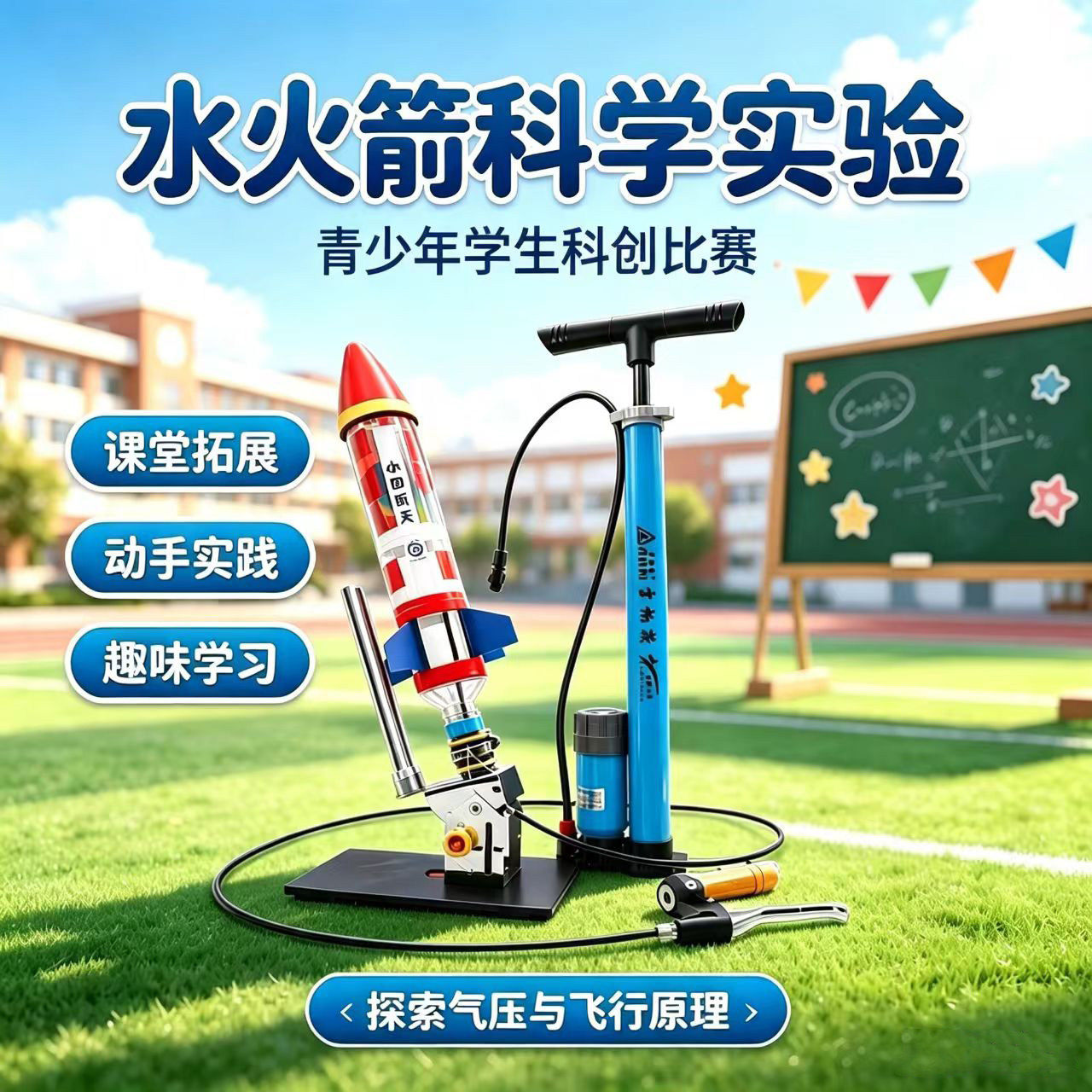 水火箭带降落伞全套制作