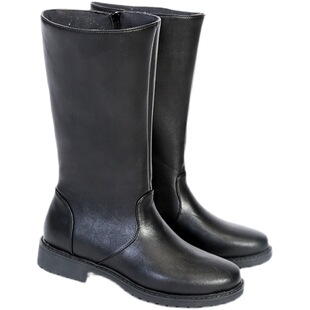 升旗手班护卫队马靴高筒仪仗队阅兵皮靴男女款乐队演出鞋