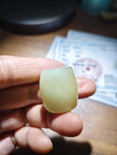 和田玉桶珠勒子配饰直径23高25重25