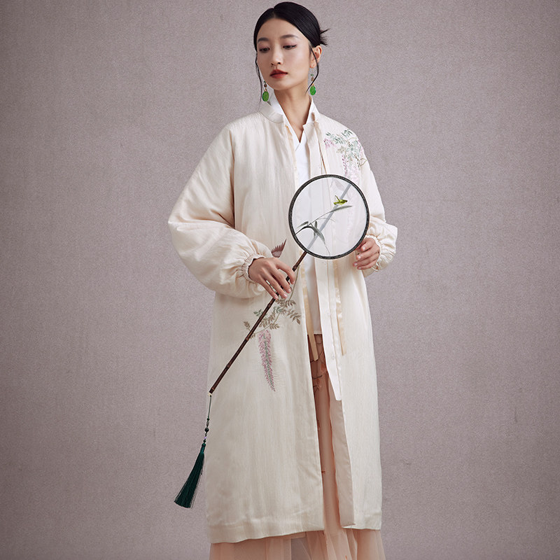 陌遇2025冬季新款中国风复古刺绣立领系带加厚棉袄茶服棉衣外套,女装/女士精品,汉服半身裙,淘宝优惠券,粉丝福利购,淘宝优惠卷