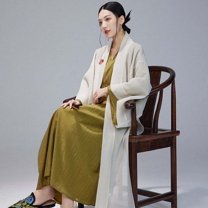 陌遇2025夏季新款中国风汉元素复古素雅汉服大袖衫日常气质外搭,女装/女士精品,汉服半身裙,淘宝优惠券,粉丝福利购,淘宝优惠卷