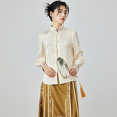 复古衬衫 陌遇2025年冬季 改良日常刺绣衬衣新中式 中国风女装 新款