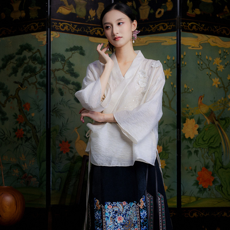 陌遇丨流云丨中式改良汉服上衣