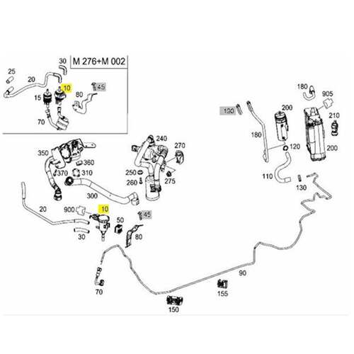 适用于奔驰W205W463W222燃油箱排气阀碳罐电磁阀OE:0014701193