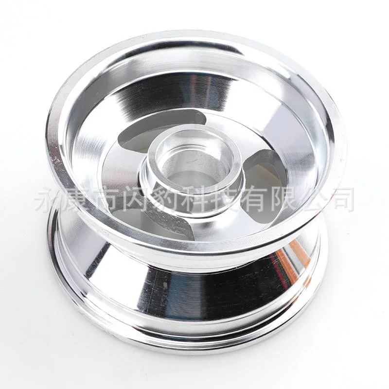 卡丁车5寸铝合金轮毂漂移车轮胎铝圈10*3.60-5 轴承轮毂键槽轮毂