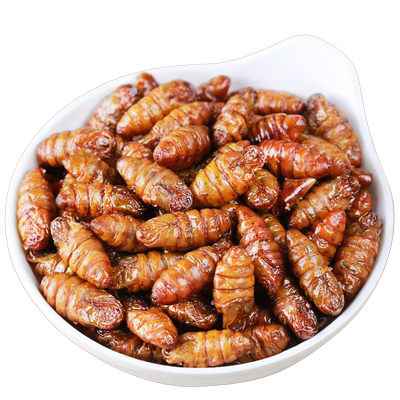 山东特色蚕蛹即食新鲜蚕蛹香酥干煸水煮五香下酒肉类零食休闲追剧