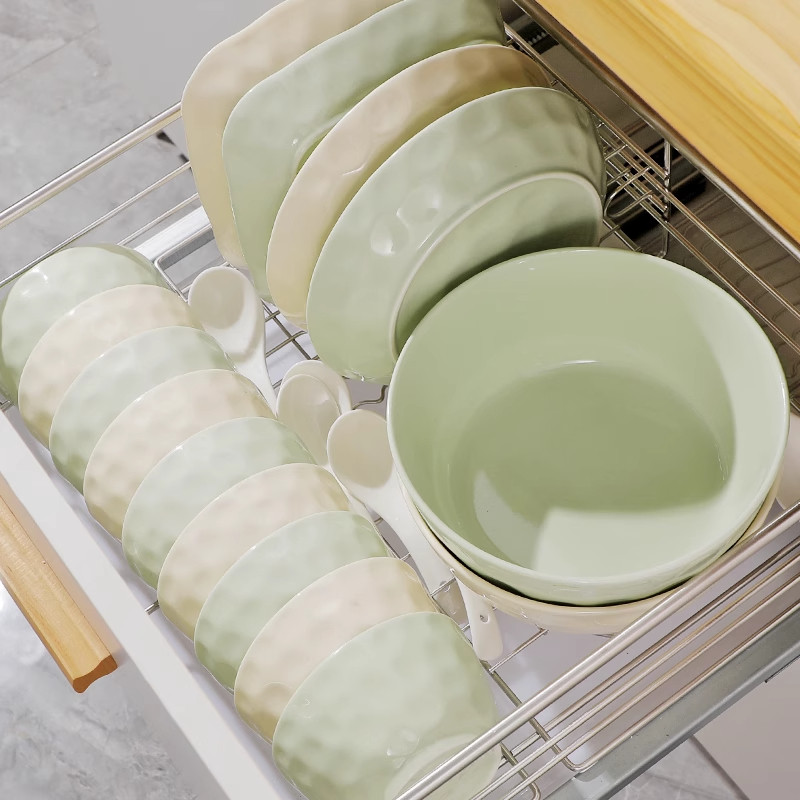 清新奶油风4.7英寸石纹系列饭碗